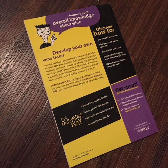 LUMINARC Wine for Dummies Gift Set 4 Wine Glasses + Basics Book Party - Picture 4 of 6